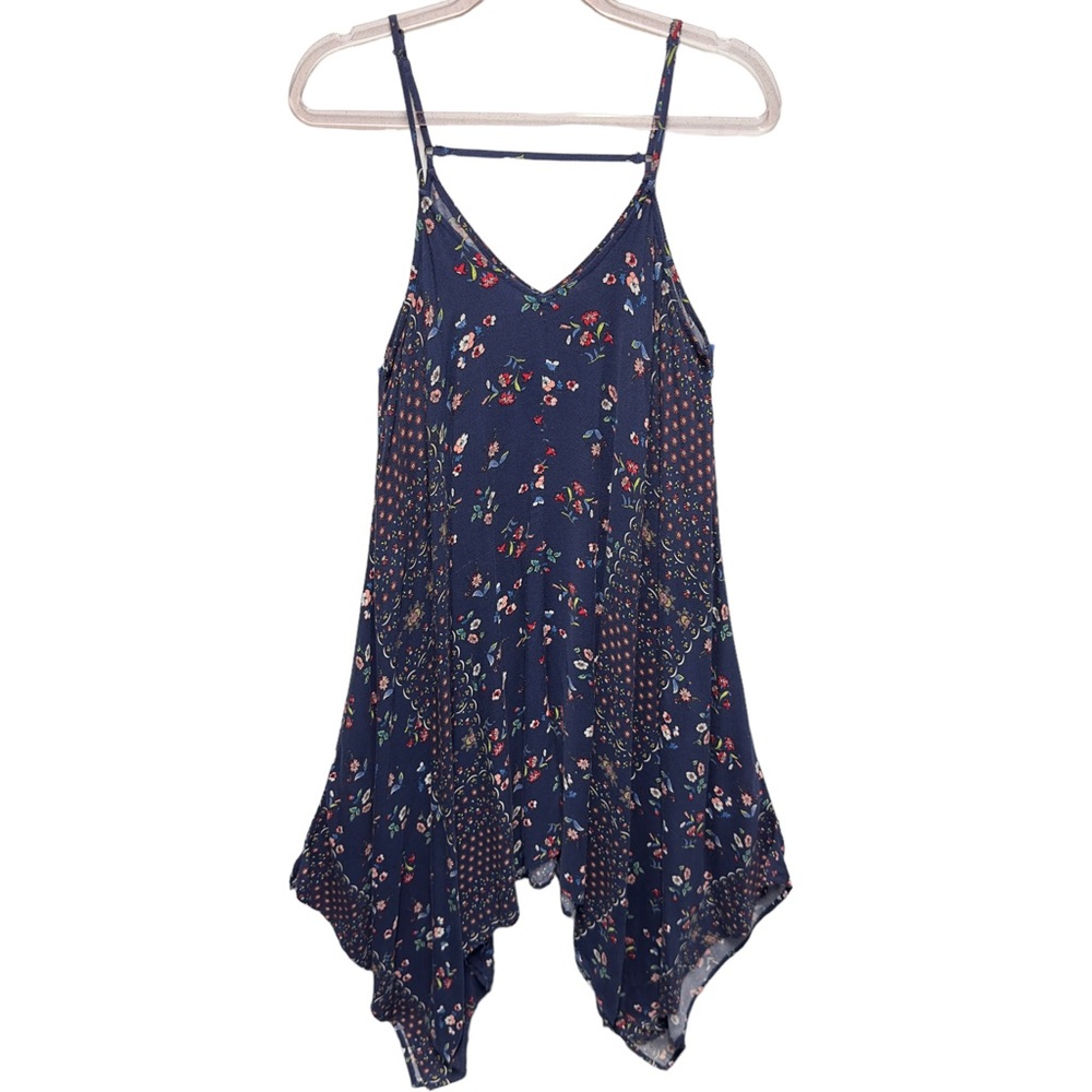 2016 Y2K Rayon Swing Tiered Midi Maxi Cami Tank Dress